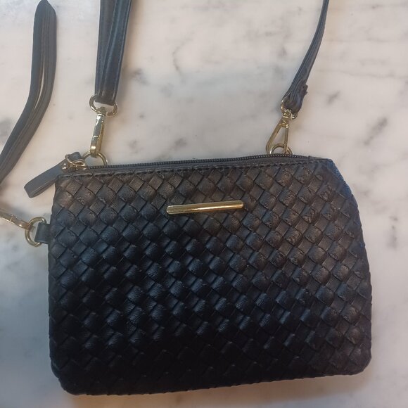 Handbags - Small Purse Faux Leather Black